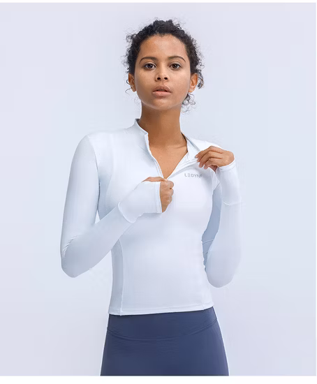 Women&prime; S Long Sleeve Thumb Holes Outdoor Performance Workout Tee Shirts