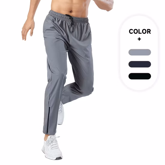 Ladies Pure Colors Long Pants Contrast Strapped Sportswear Fitness Trousers with Two Side Binding